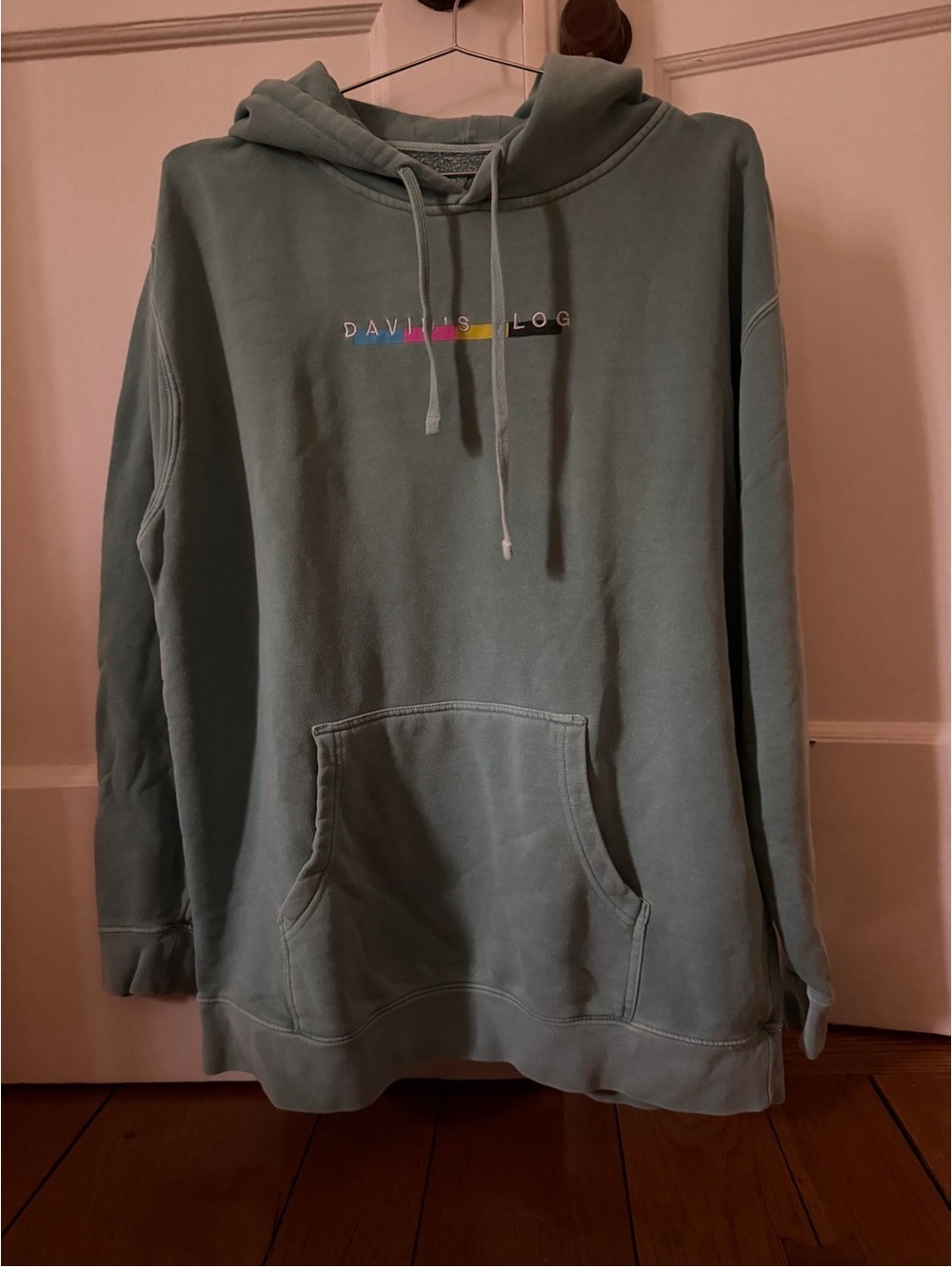 Vintage David’s Vlog green hoodie XL
